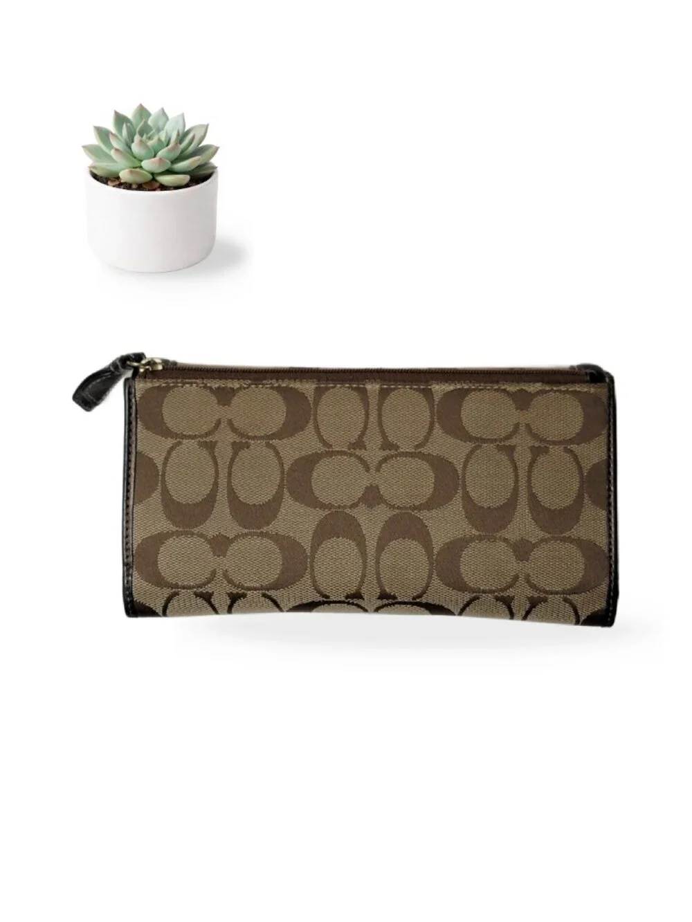 Coach checkbook wallet